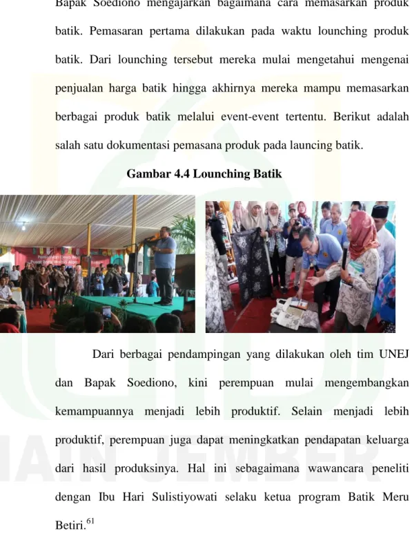 Gambar 4.4 Lounching Batik 