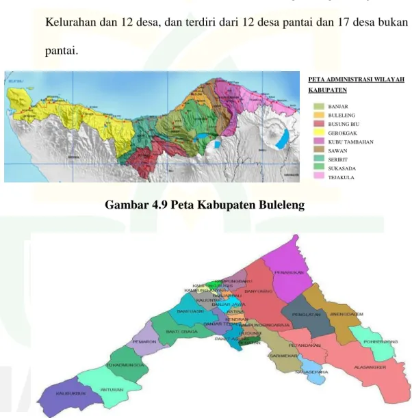 Gambar 4.9 Peta Kabupaten Buleleng 
