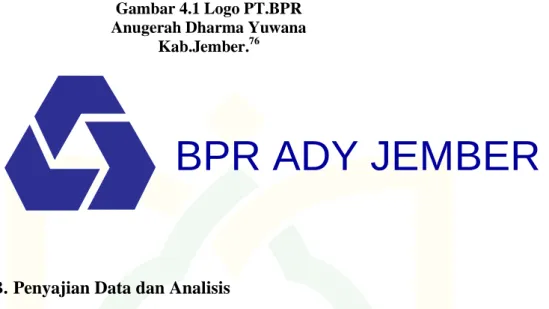 Gambar 4.1 Logo PT.BPR  Anugerah Dharma Yuwana 