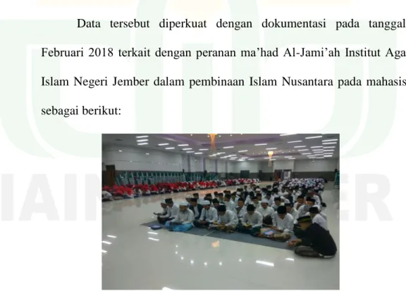Gambar 4.1 kegiatan Islam Nusantara dalam bentuk Khotmil Qur’an 