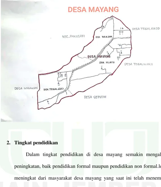 Gambar 2  Peta Mayang 