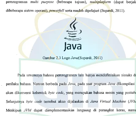 Gambar 2.3 Logo Java(Supardi, 2011) 