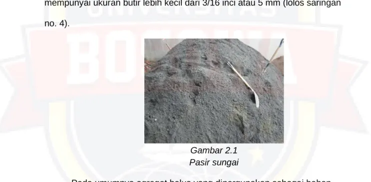 Gambar 2.1  Pasir sungai 
