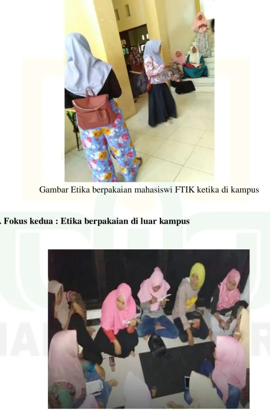 Gambar Etika berpakaian mahasiswi FTIK ketika di kampus 
