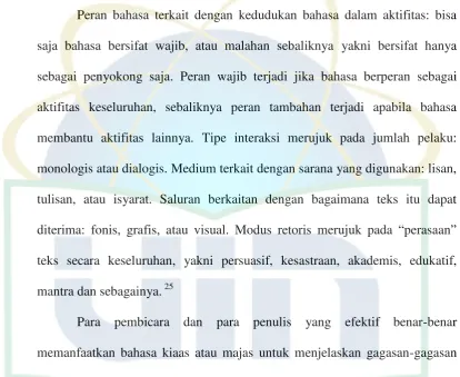 gambaran, sindiran, kiasan’.
