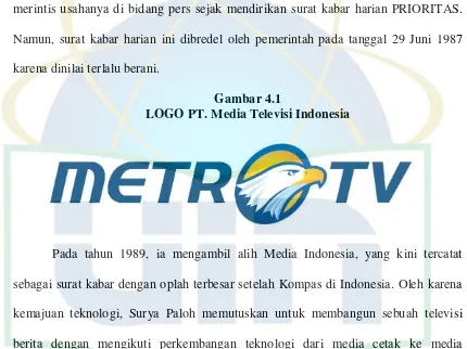 Gambar 4.1 LOGO PT. Media Televisi Indonesia 