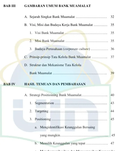 GAMBARAN UMUM BANK MUAMALAT 