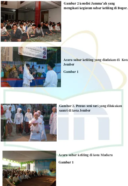 Gambar 2 kondisi Jamma’ah yang mengikuti kegiatan sahur keliling di Bogor. 
