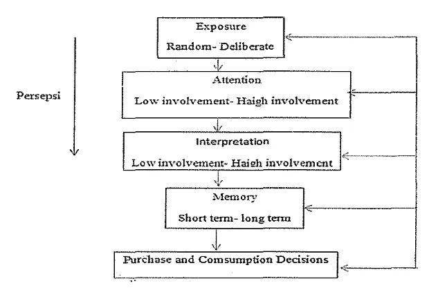 Gambar 2.1: Information Processing for Consumer Decision Making 