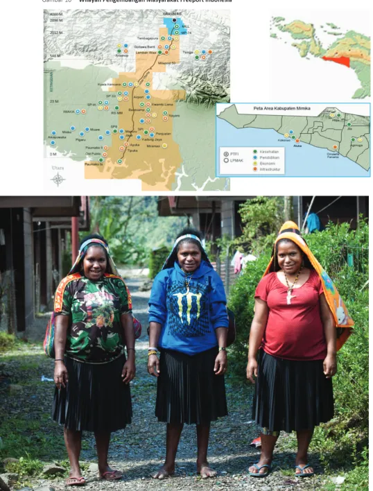 Gambar 10     Wilayah Pengembangan Masyarakat Freeport Indonesia