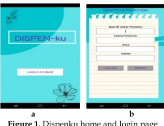 Figure 1. Dispenku home and login page   