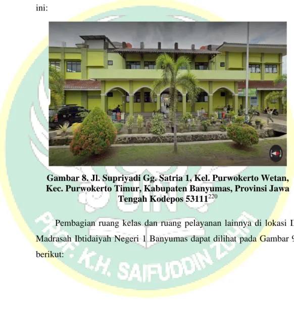 Gambar 8. Jl. Supriyadi Gg. Satria 1, Kel. Purwokerto Wetan,  Kec. Purwokerto Timur, Kabupaten Banyumas, Provinsi Jawa 