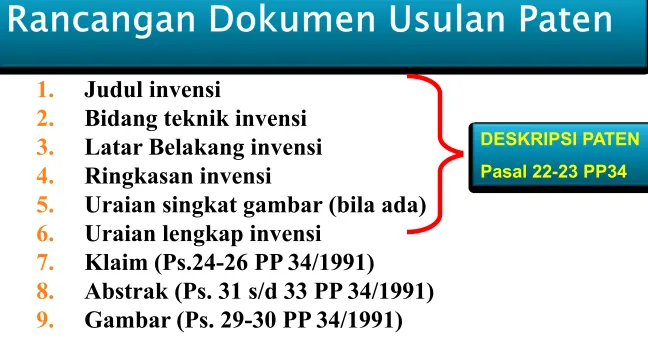 Gambar (Ps. 29-30 PP 34/1991) 