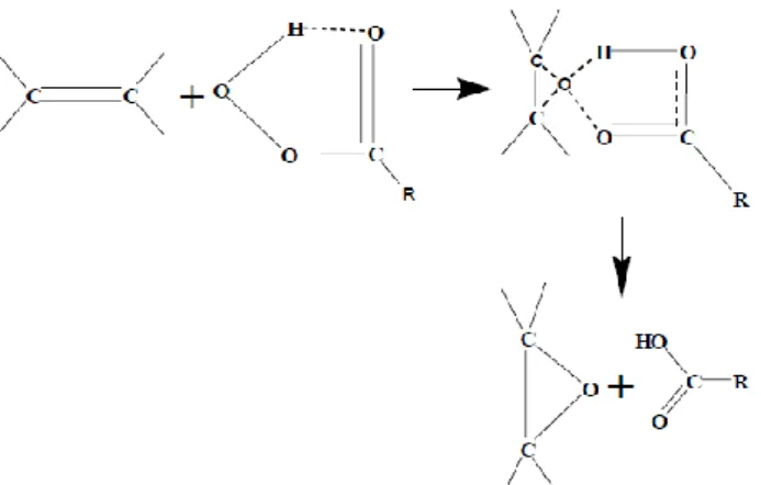 Gambar 2.1 Reaksi dari Proses Epoksidasi  (Gamage et al., 2009) 