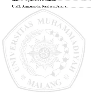 Grafik Anggaran dan Realisasi Belanja……………………73 