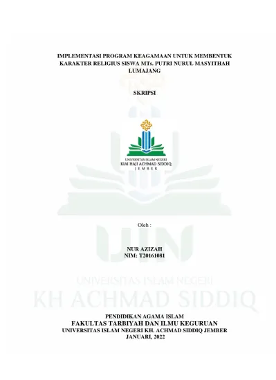 PDF Fakultas Tarbiyah Dan Ilmu Keguruan - Uin Khas