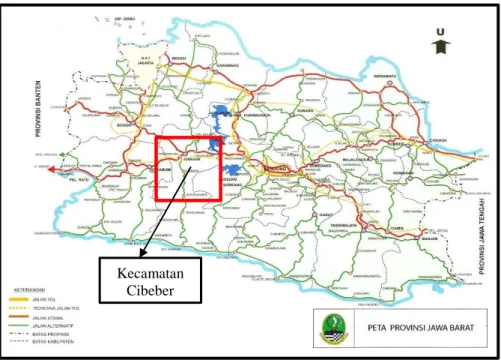Gambar 1. Lokasi Penelitian (Pemprov Jabar, 2017)  2.2  Data 