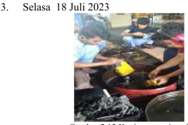 Gambar 2.12 Kegiatan servis unit lima                                     (Sumber: PT