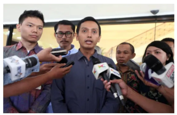 Figure  SEQ Figure \* ARABIC 5. Press Conference of the  HATI Coalition in The Executive Office of the President of the The  death  penalty  can  be  applied  in 