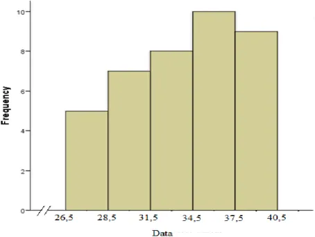 Gambar 4.3. Grafik Histogram Data Lingkungan Kerja 