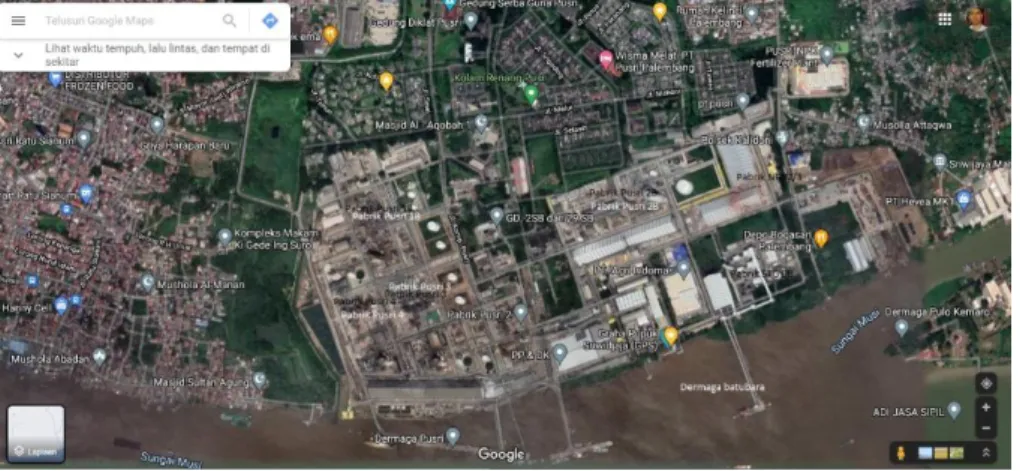 Gambar 1. 3 Peta Lokasi PT Pupuk Sriwidjaja Palembang, Juni 2022 