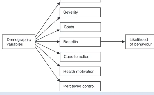 Fig. 2-3  Basics of the health belief model