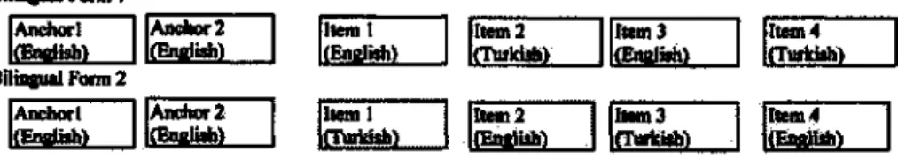 FIG. 5.1. Example of mixed-language administration design for bilingual test takers. 