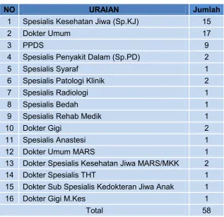 Tabel 3 Rincian Tenaga Medis