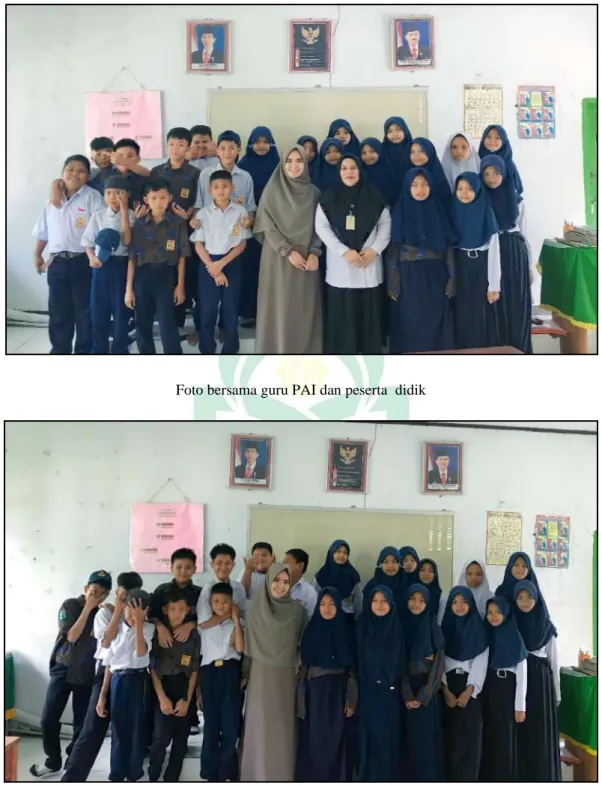 Foto bersama guru PAI dan peserta  didik
