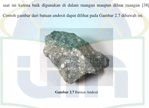 Gambar 2.7 Batuan Andesit
