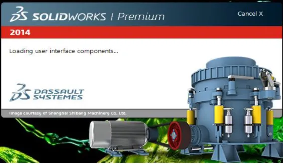 Gambar 3.2 sofware solidwork 