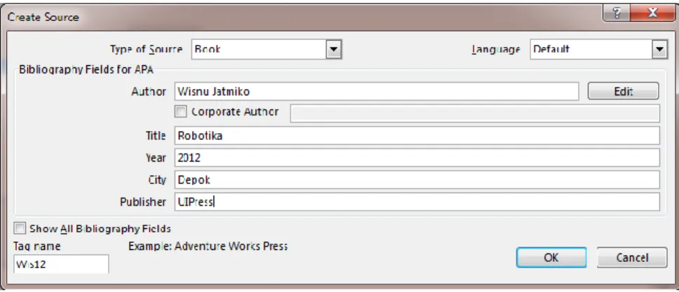 Gambar 3.19 Create Source MS Word 