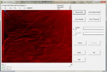 Gambar 4.21 Video Grayscale di Titik Koordinat (12 , 0). 