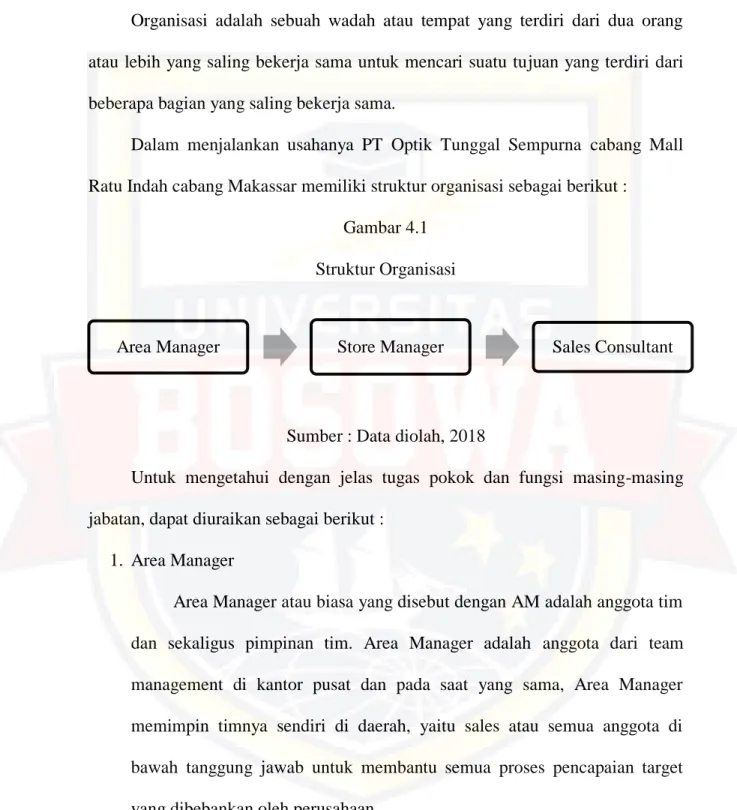 Gambar 4.1  Struktur Organisasi 