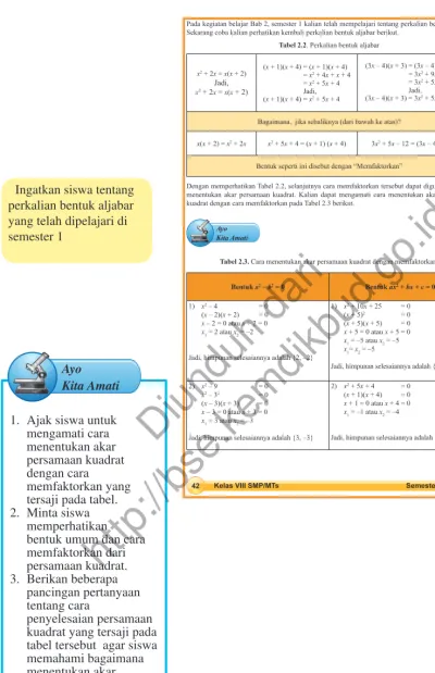 tabel tersebut  agar siswa 