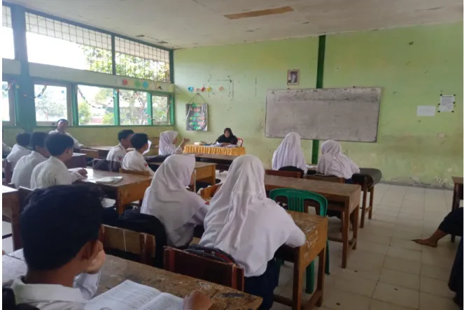 Gambar 7. Ruang belajar  SMP Negeri 12 Kota Bengkulu 