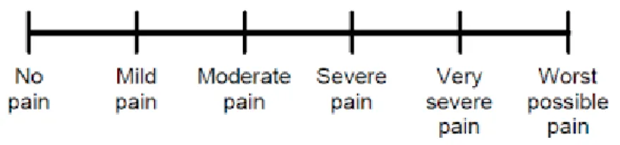 Gambar 3. Verbal Rating Scale (VRS)  4.  Faces Pain Scale-Revised (FPS-R) 