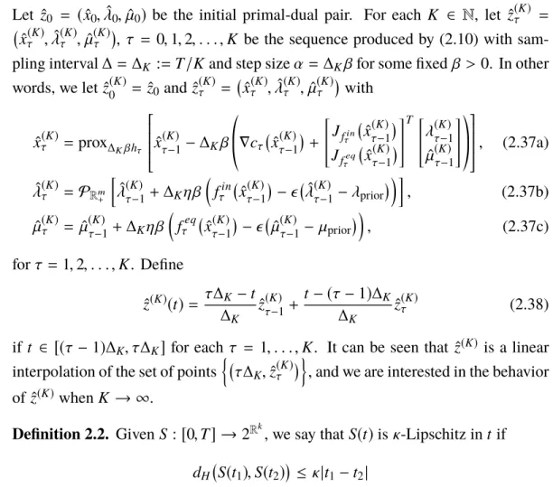 1. graph t ( h ) is κ 1 -Lipschitz in t for some κ 1 > 0 , where