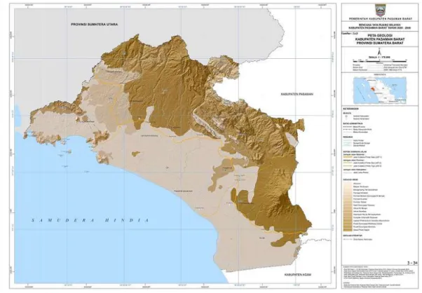 Gambar 2.5 Peta Geologi Kabupaten Pasaman Barat Sumber: RT RW Kabupaten Pasaman Barat Tahun 2020-2040  5