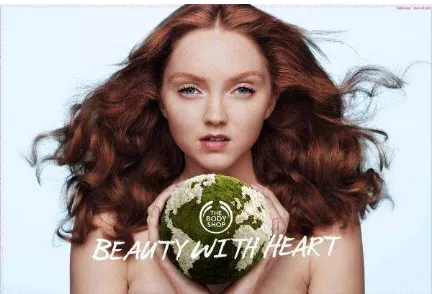 Gambar 1. Poster  Sumber: Beauty With Heart di Gerai The Body Shop®Company Profile, 2013  