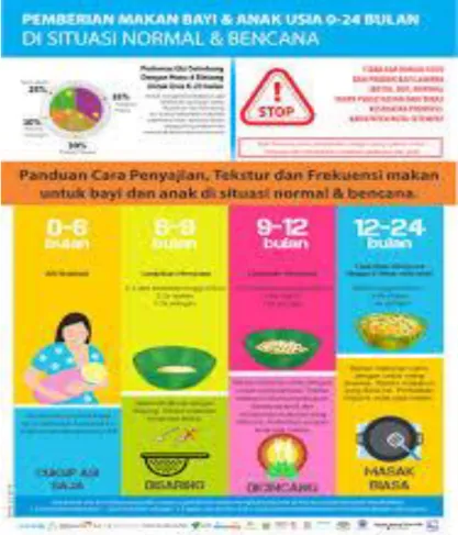 Gambar 1. PMBA (Pemberian Makan Bayi dan Anak) usia 0-24 bulan   Sumber: AIMI ASI (Asosiasi Ibu Menyusui Indonesia  