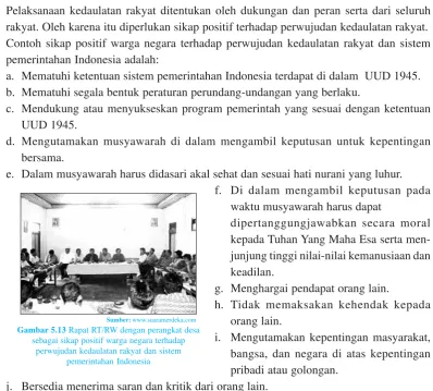 Gambar 5.13 Rapat RT/RW dengan perangkat desa