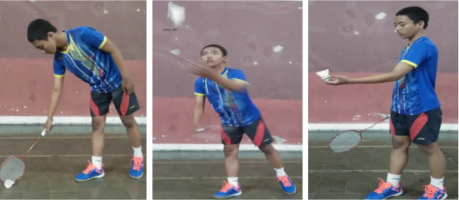 Gambar 2.26 Menyendok Shuttlecock