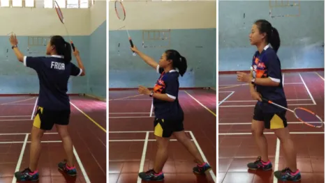 Gambar 2.29 Overhead Forehand Clear
