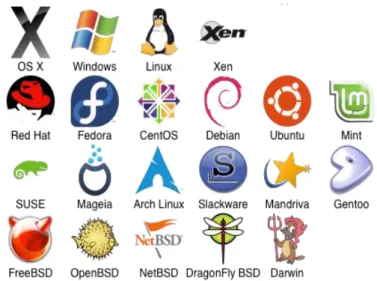 Gambar 1.1 Macam-macam Sistem Operasi 