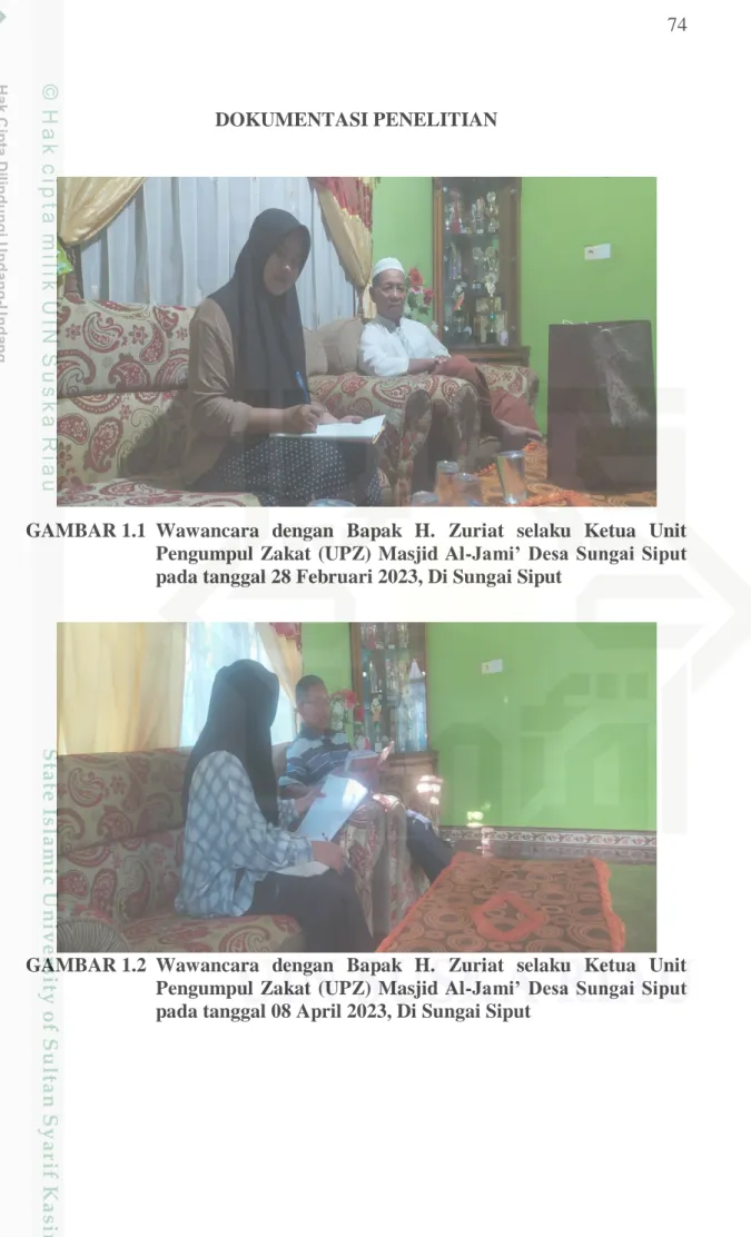 STRATEGI UNIT PENGUMPUL ZAKAT (UPZ) MASJID AL-JAMI’ DESA SUNGAI SIPUT ...