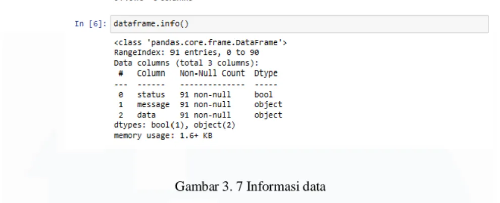 Gambar 3. 7 Informasi data 