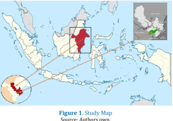 Figure 1. Study Map  Source: Authors own. 