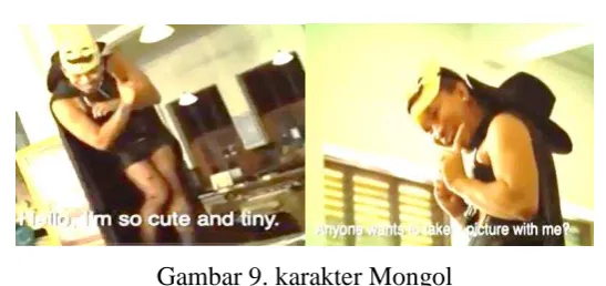 Gambar 9. karakter Mongol  