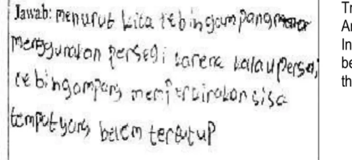 Figure 3. Student’s Answer to “What-If” Question 